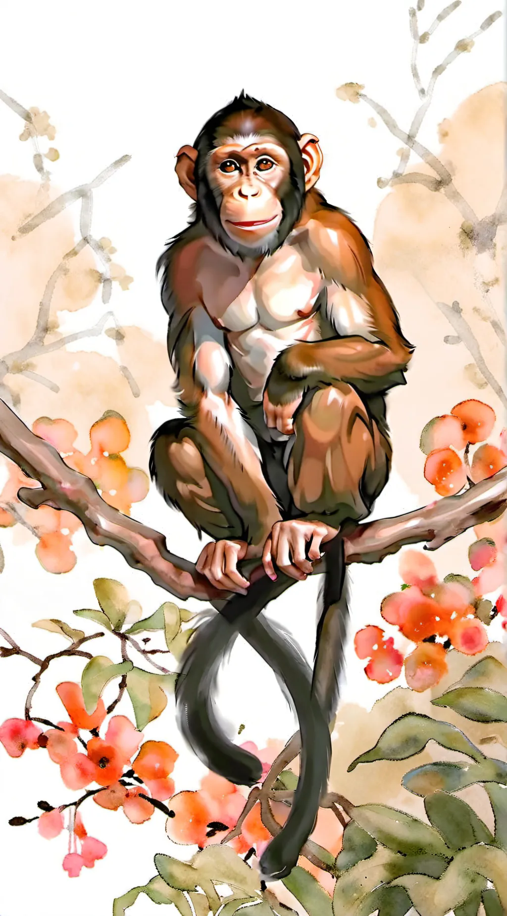 ai character: Copy Cat Monkey background
