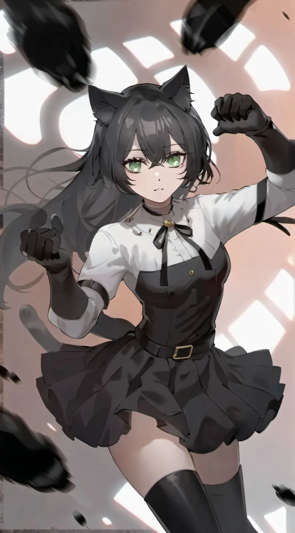 ai character: Cat Hero (Girl)  background