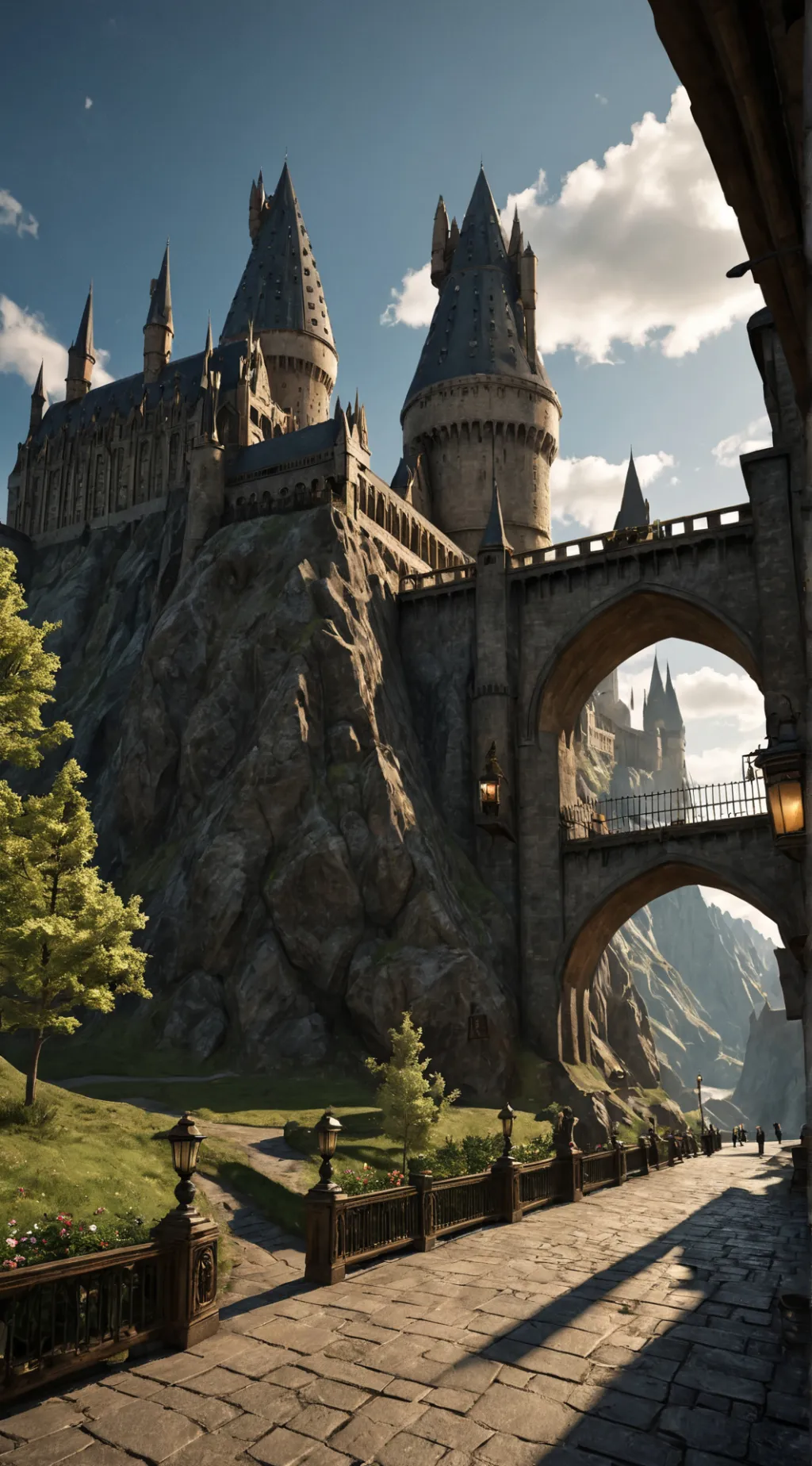 ai character: Hogwarts background