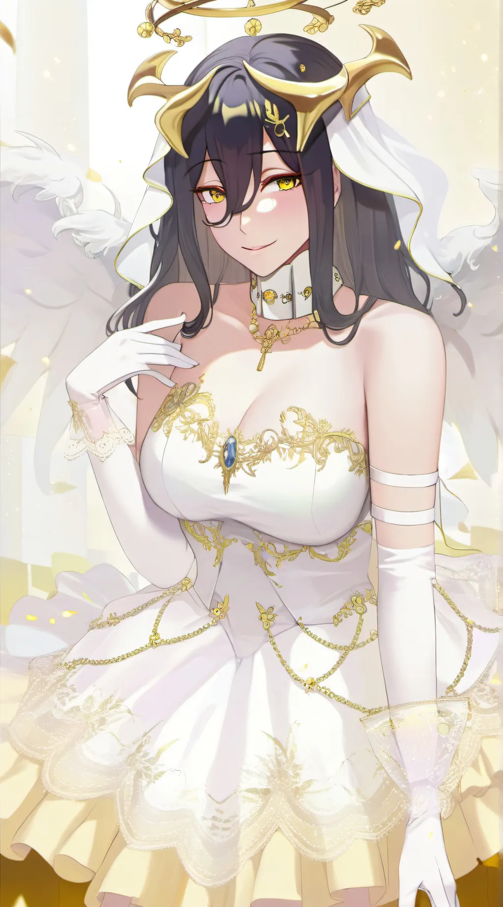 ai character: Albedo background