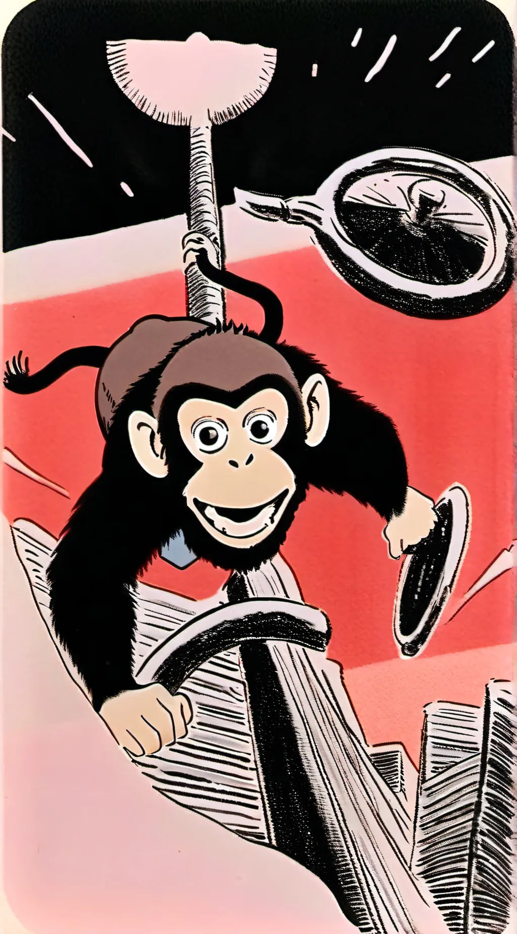 ai character: Max the monkey background