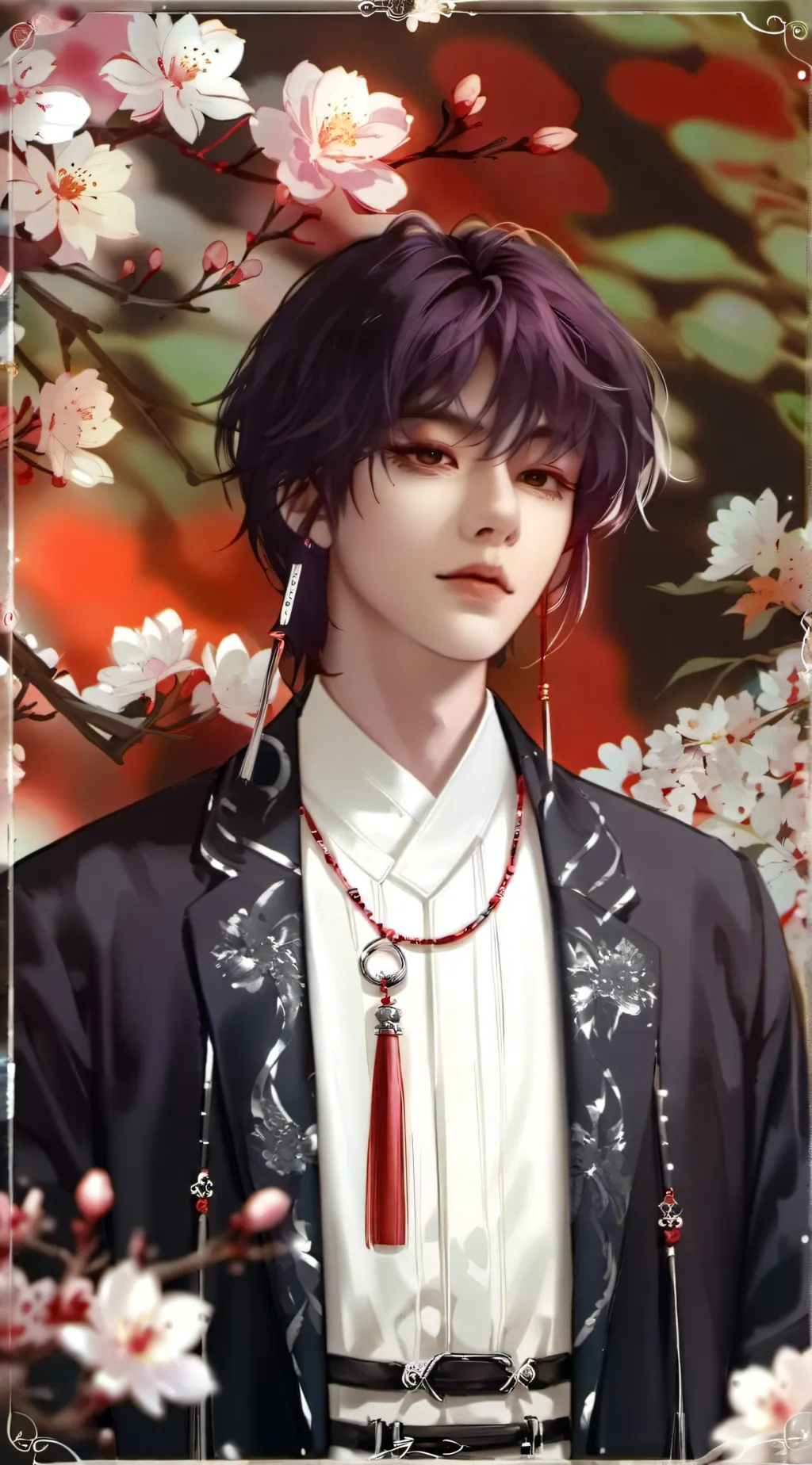 ai character: 缚稚 background