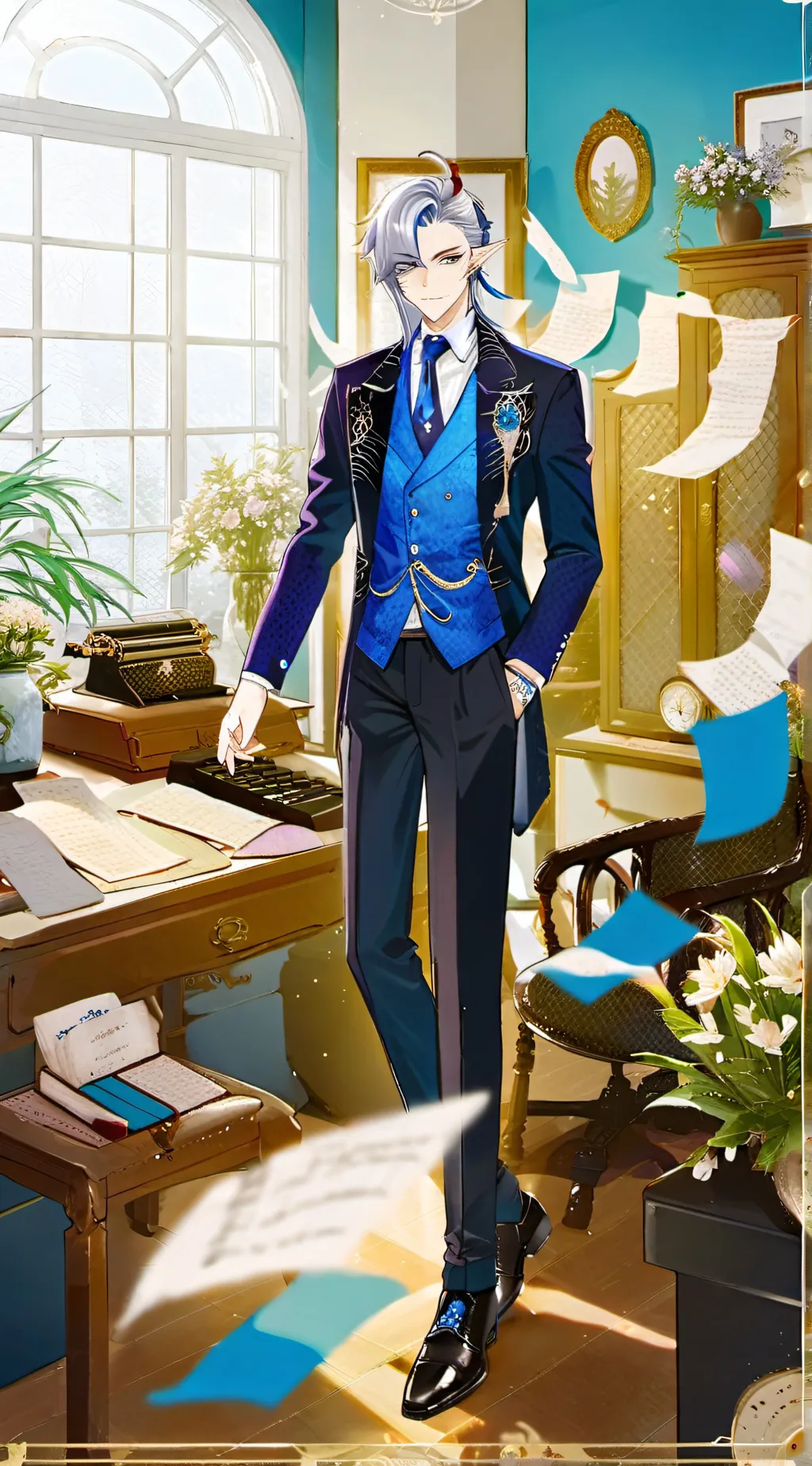 ai character: Neuvillette background