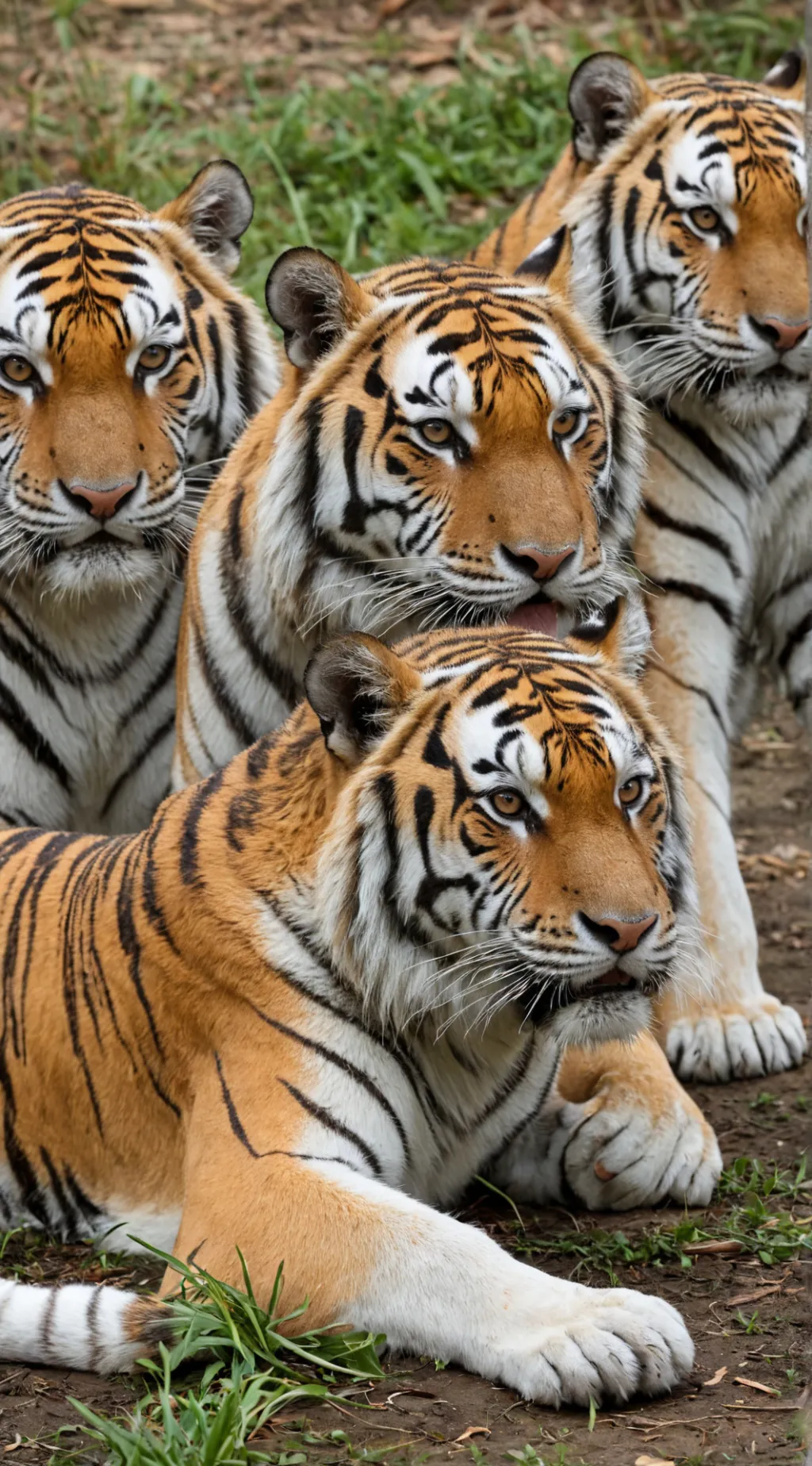 ai character: Tiger enclosure background
