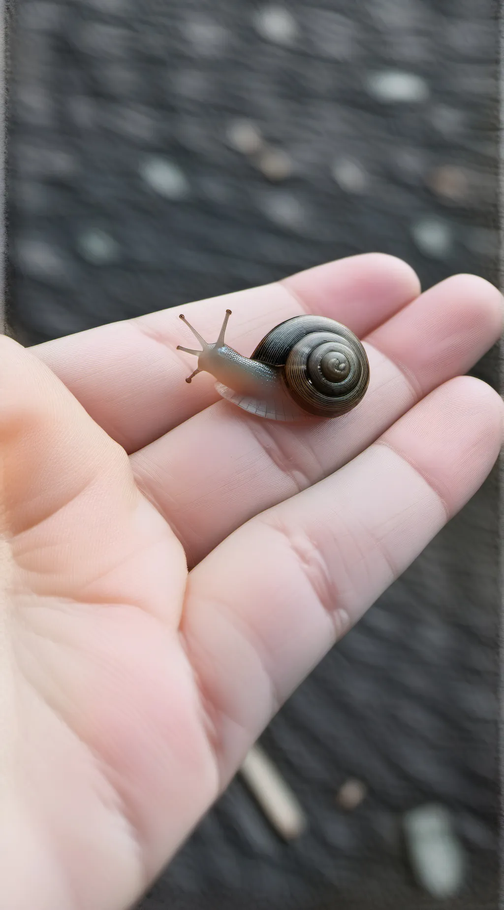 ai character: snail background