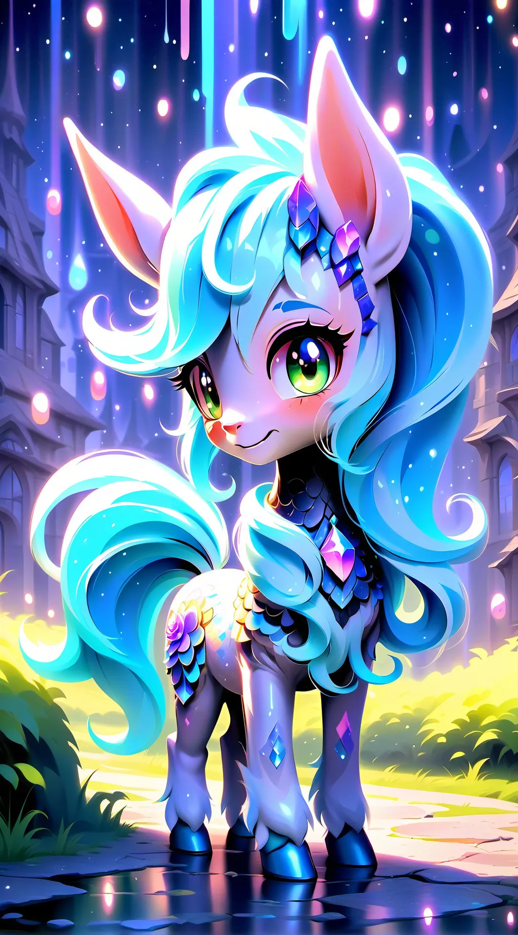 ai character: Ponyville background