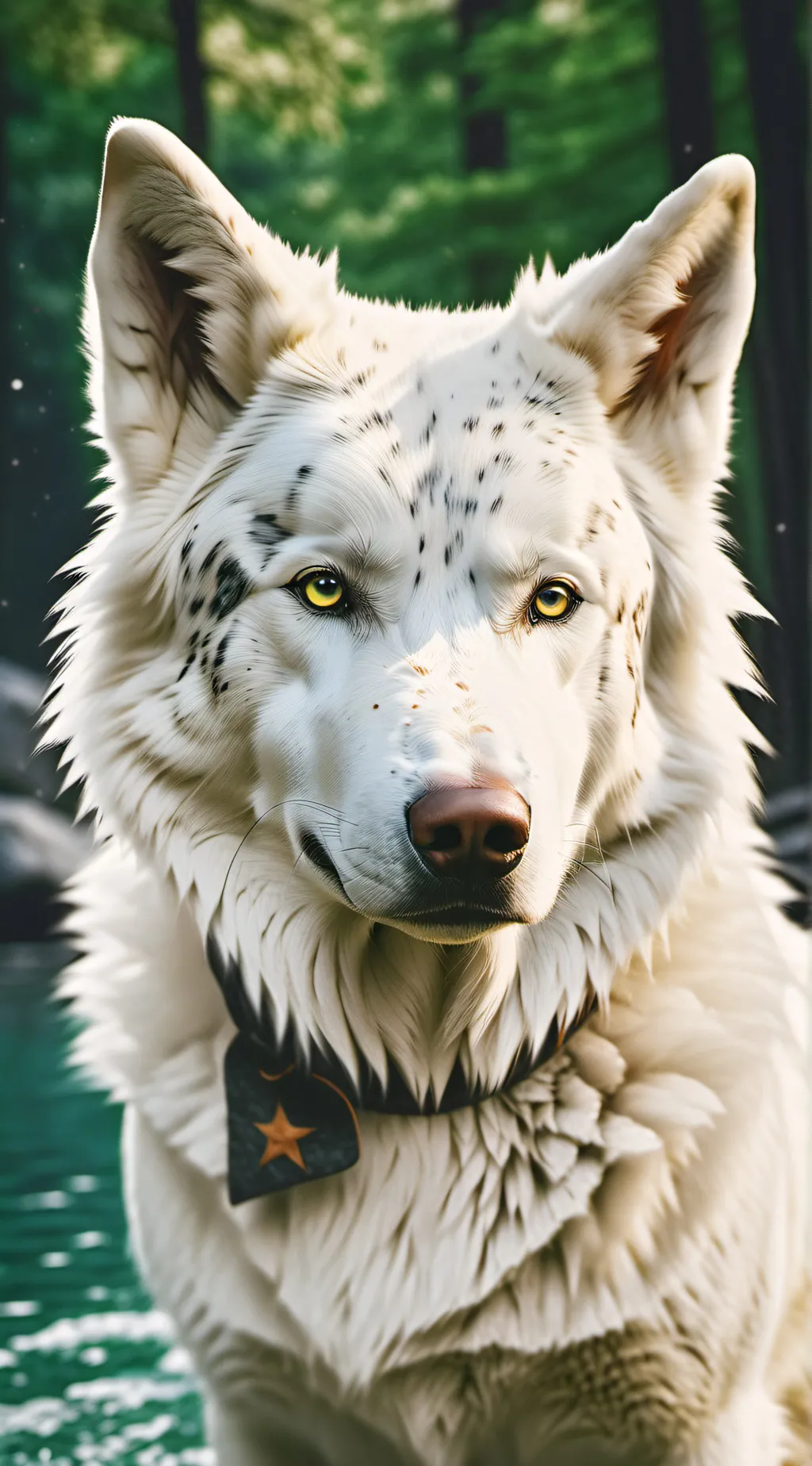 ai character: Hh dog background