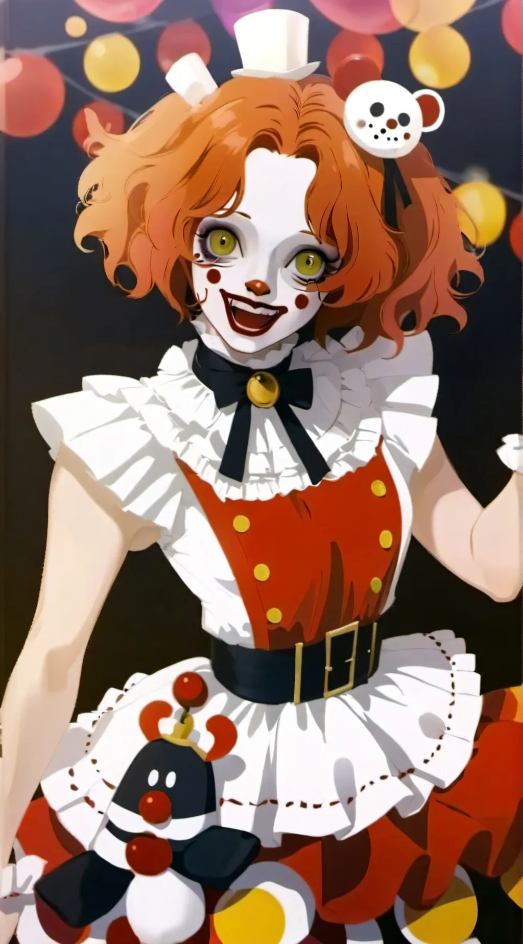 ai character: Circus baby <—☆ background