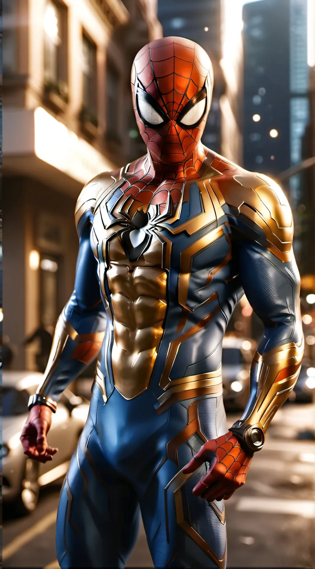 ai character: spiderman in MHA background
