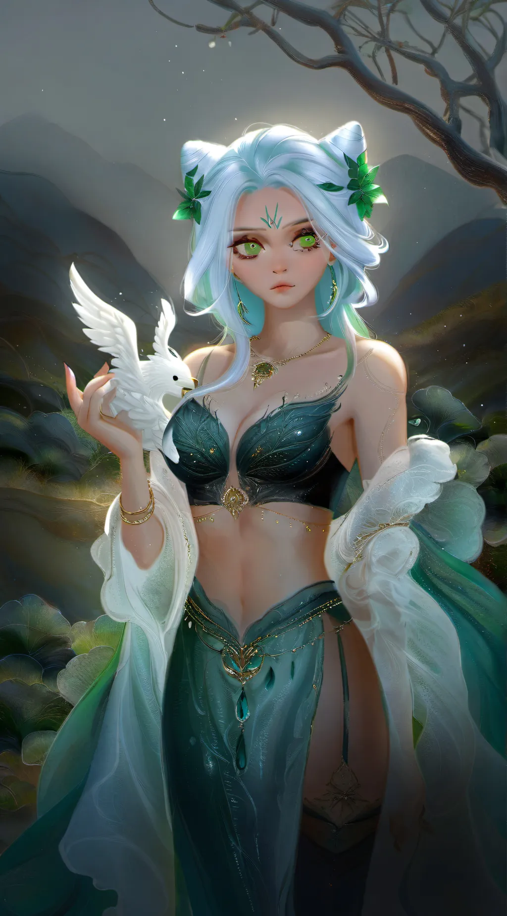 ai character: earth background
