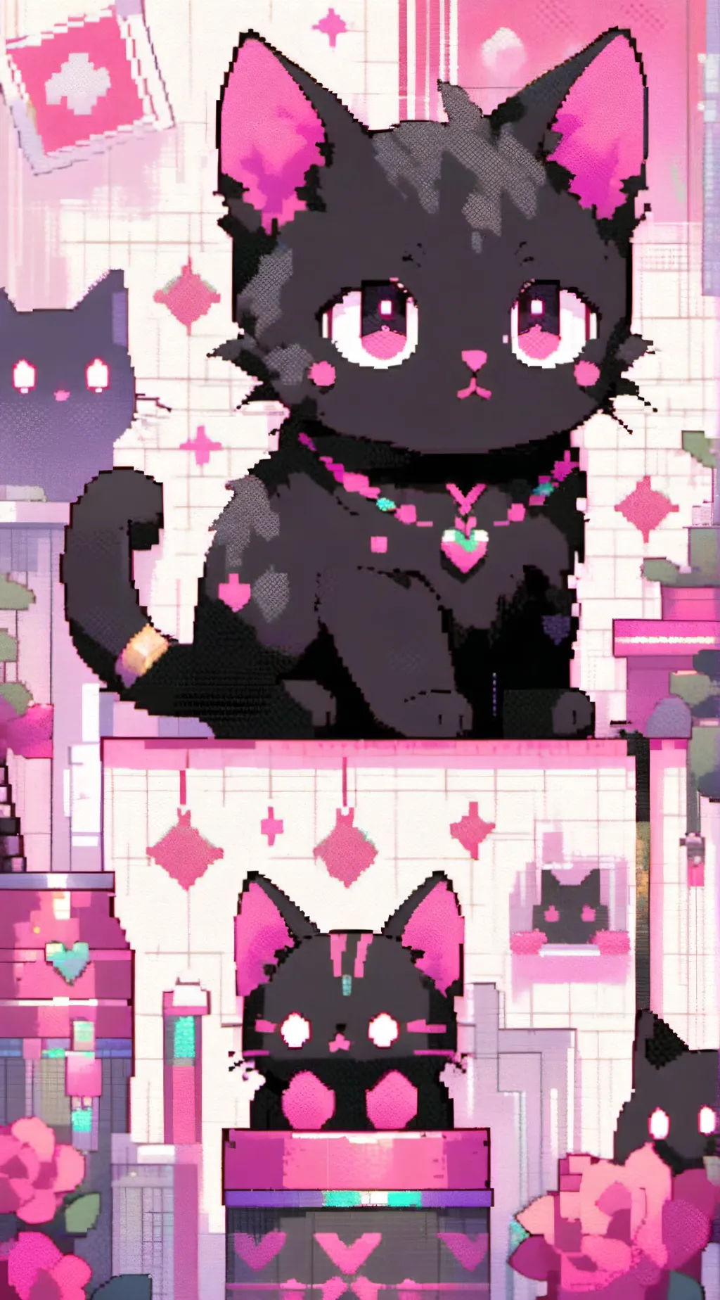 ai character: KITTY :3 background
