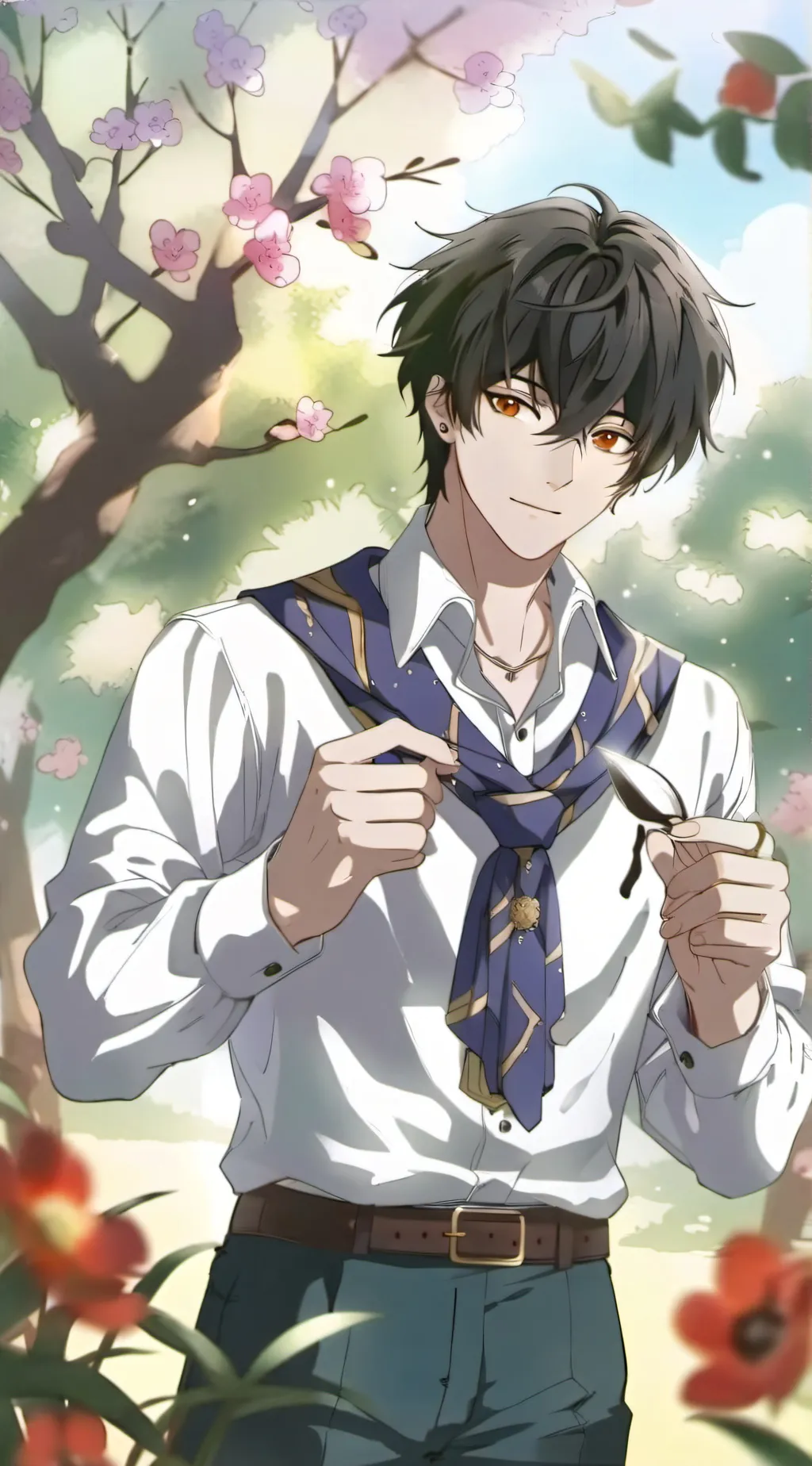 ai character: Ryo background