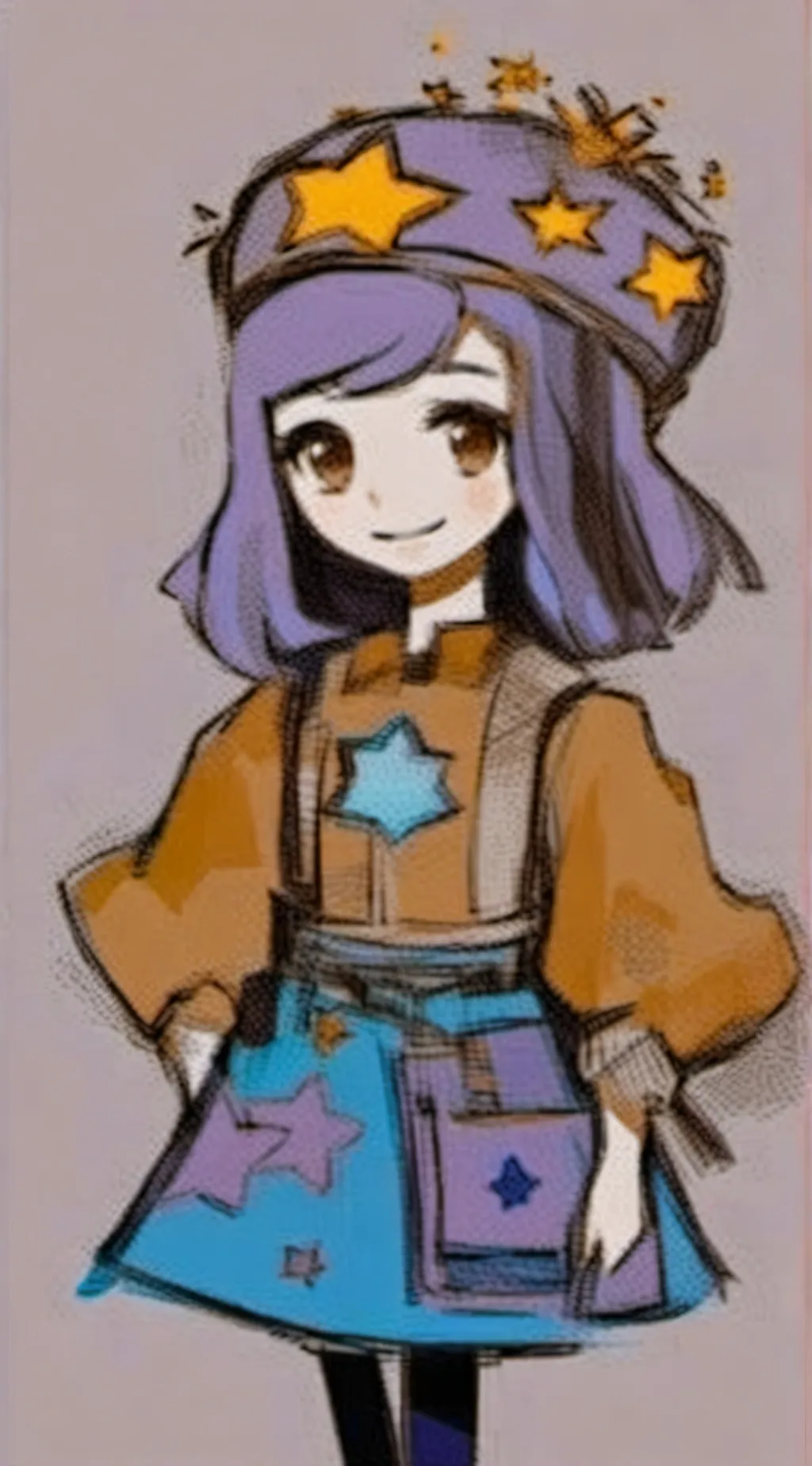 ai character: Star  background