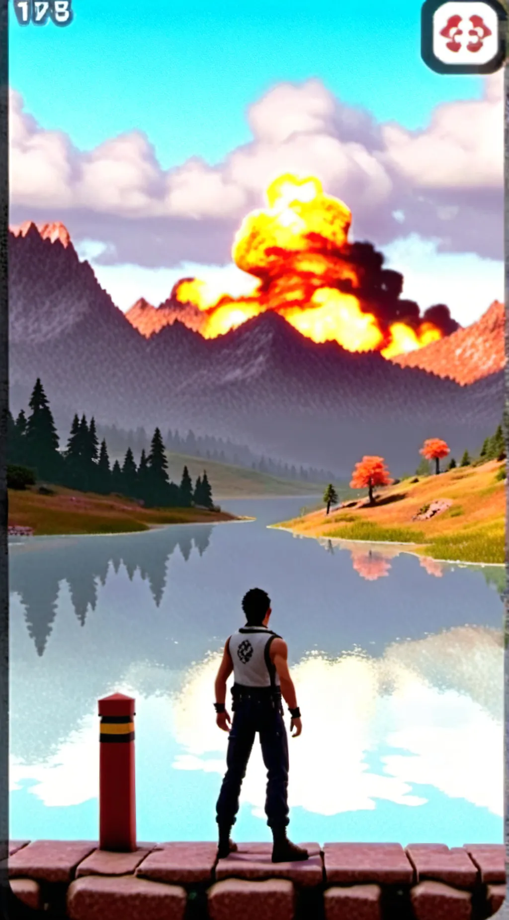 ai character: nuke survival background