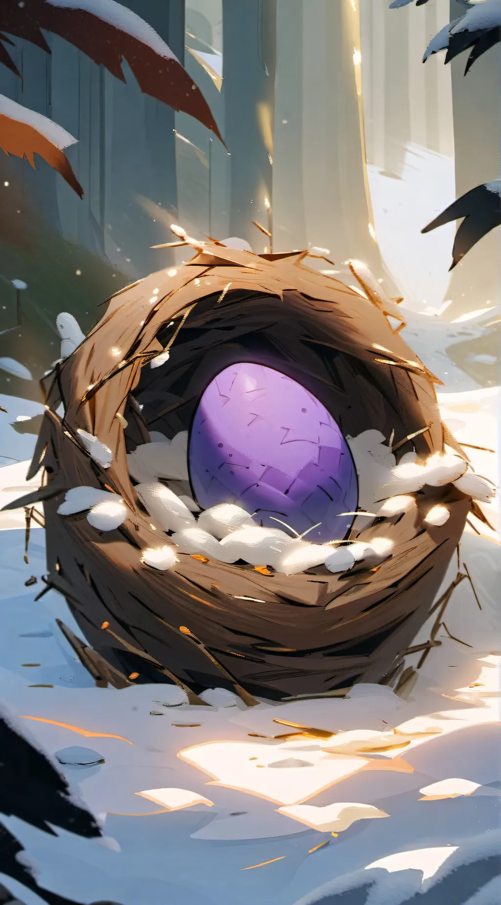 ai character: Dragon egg background