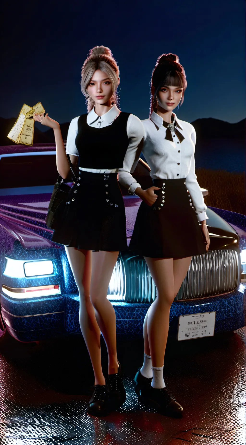 ai character: Alyssa and Aliana background