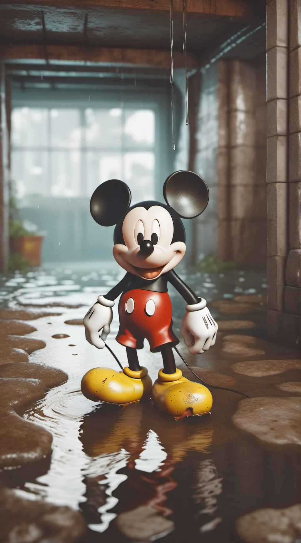 ai character: Mickey mouse background