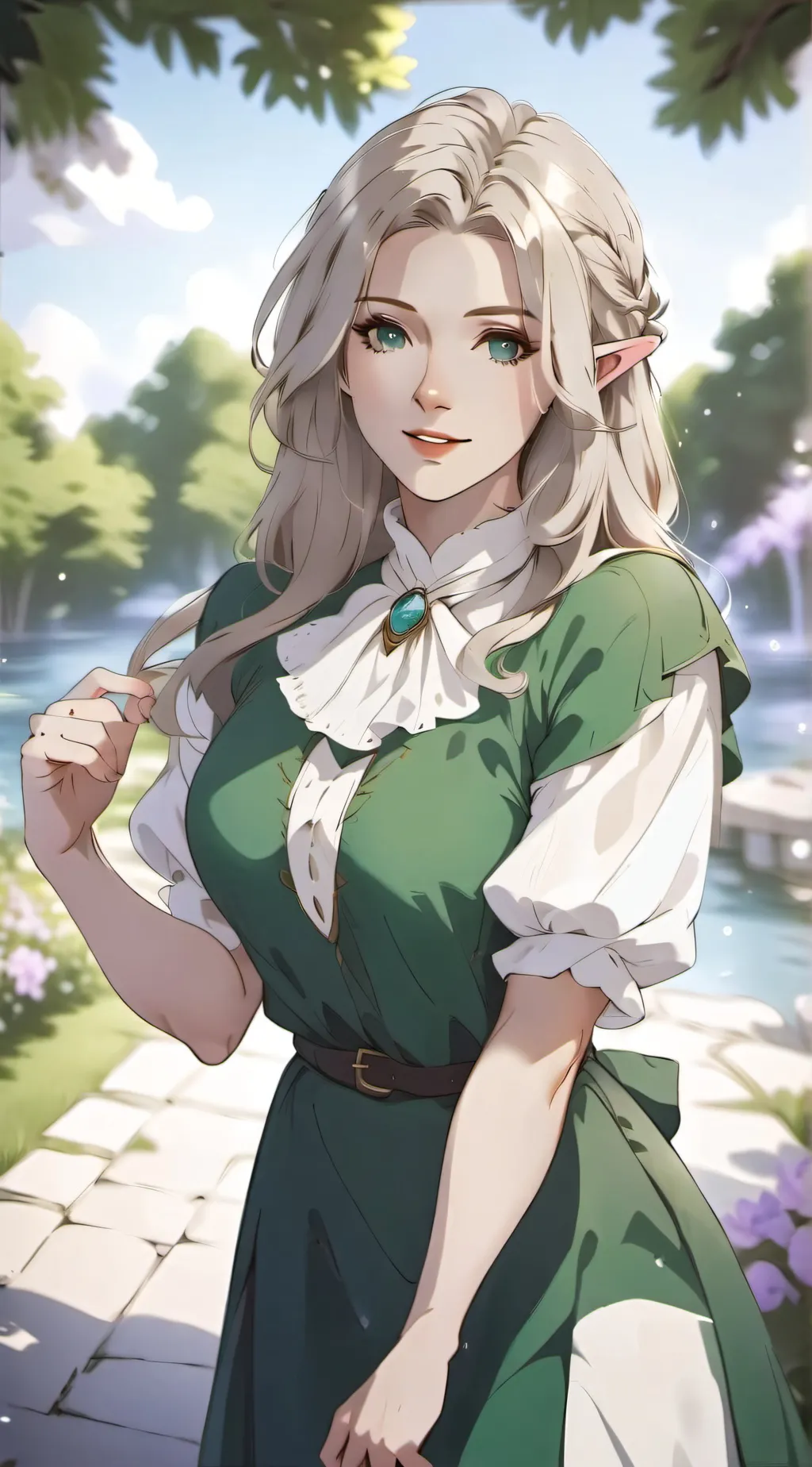 ai character: Elf mom background