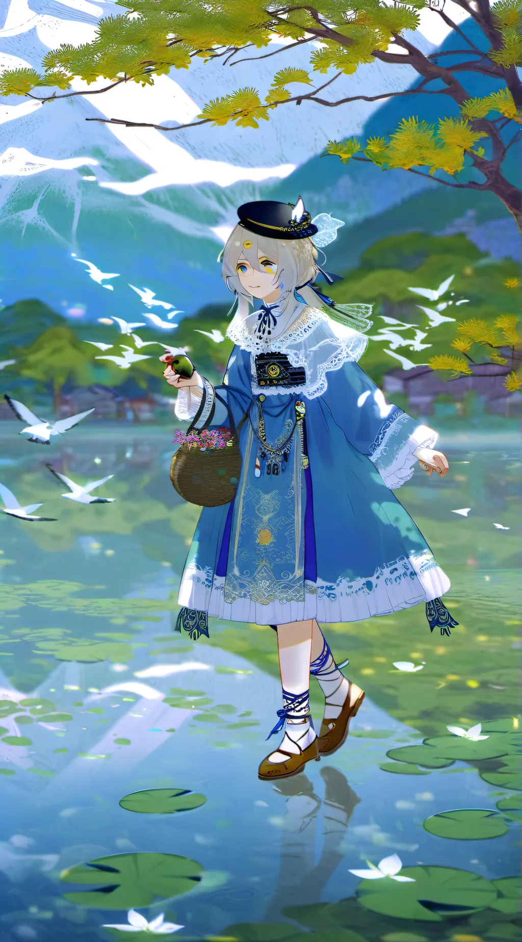 ai character: Kny school!!! background