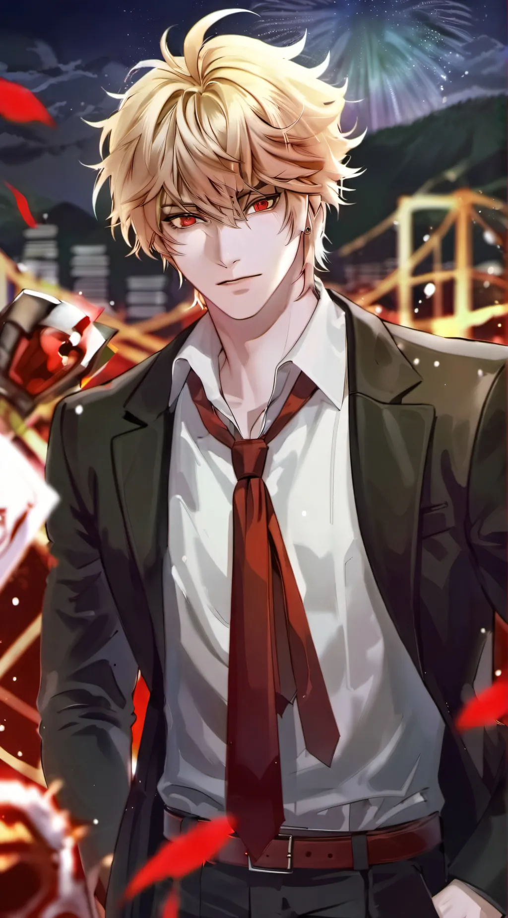 ai character: Katsuki Bakugo background