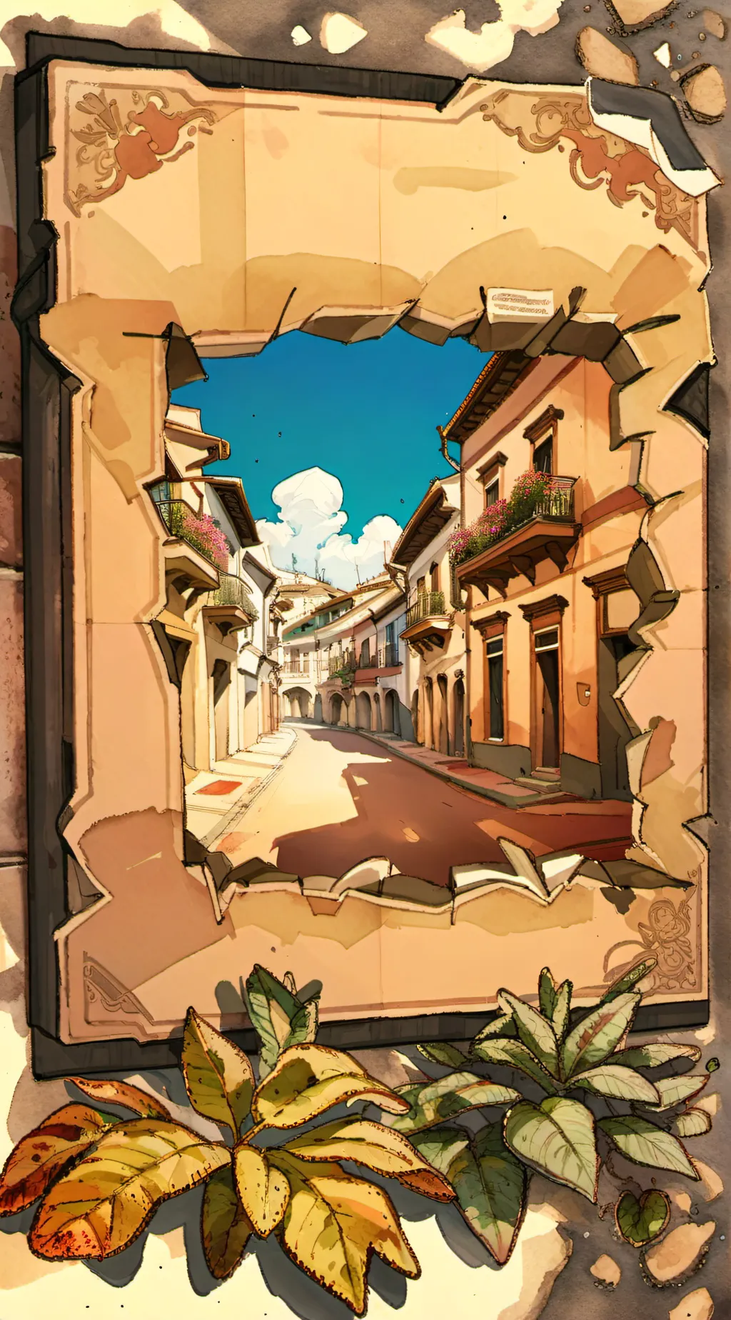 ai character: The magic hole background
