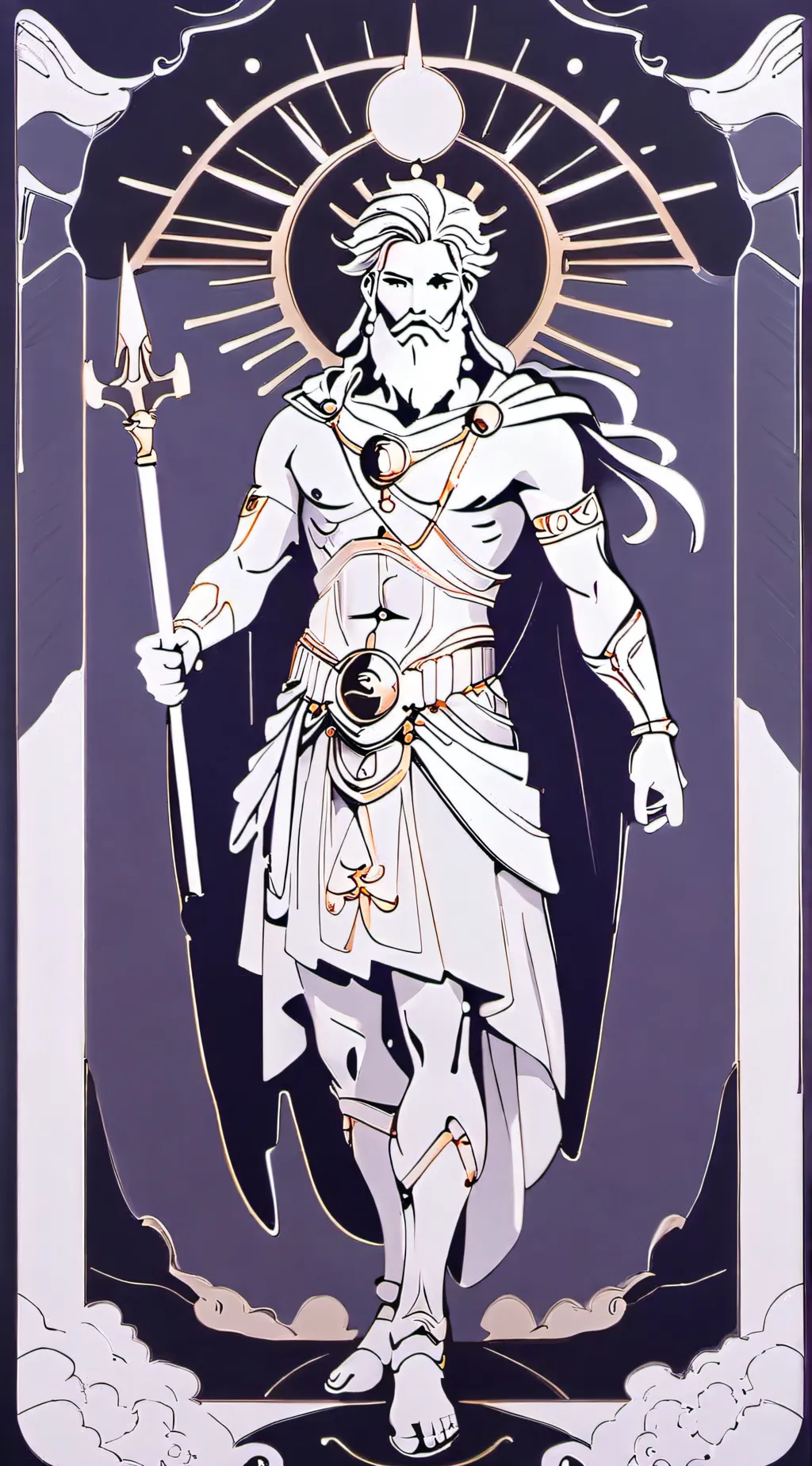 ai character: zeus background