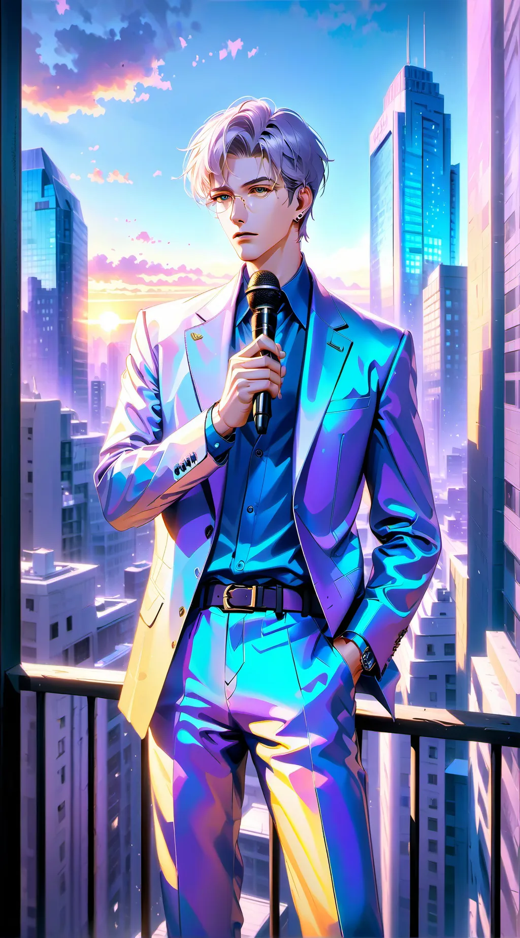 ai character: DAVID  background