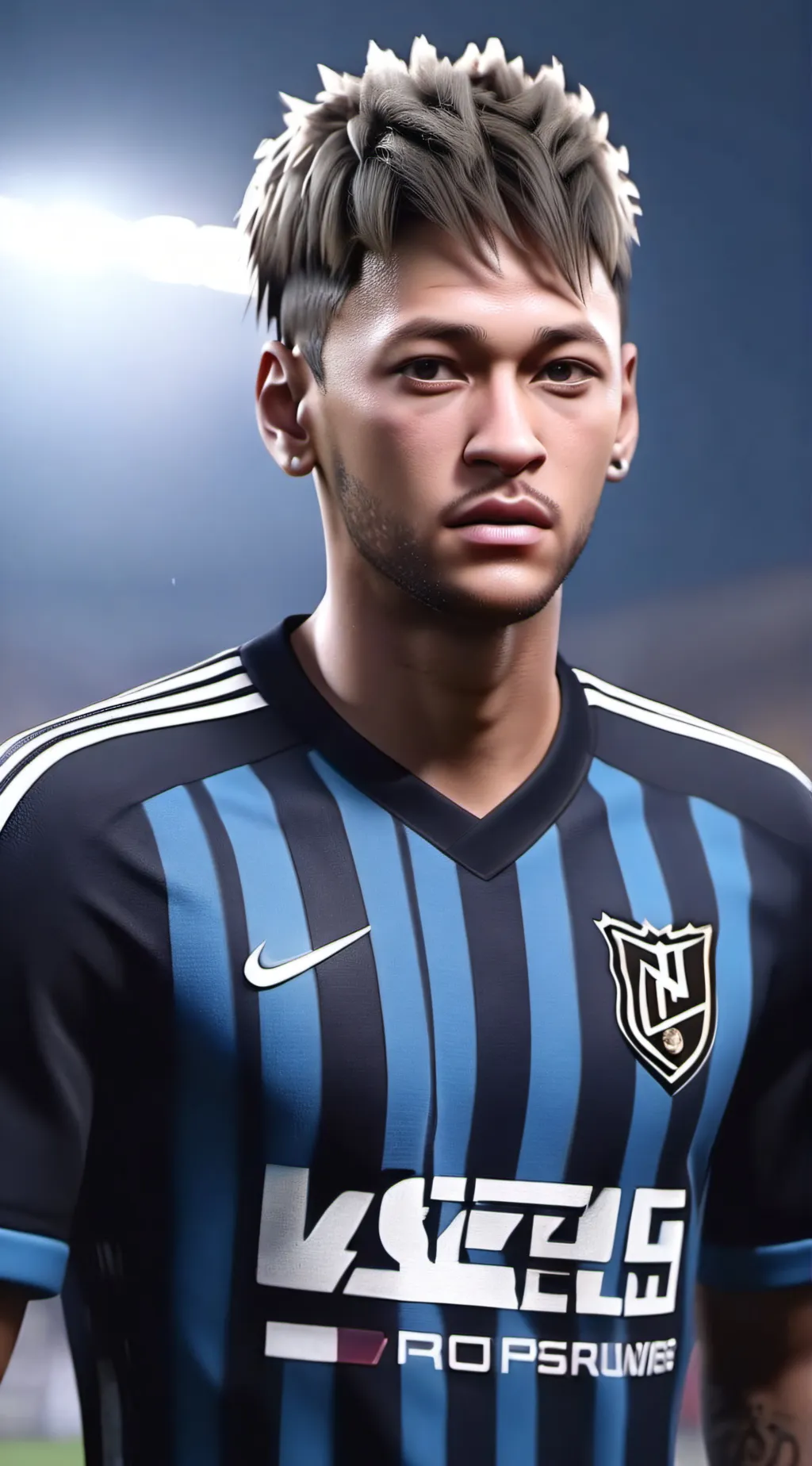 ai character: Neymar jr background