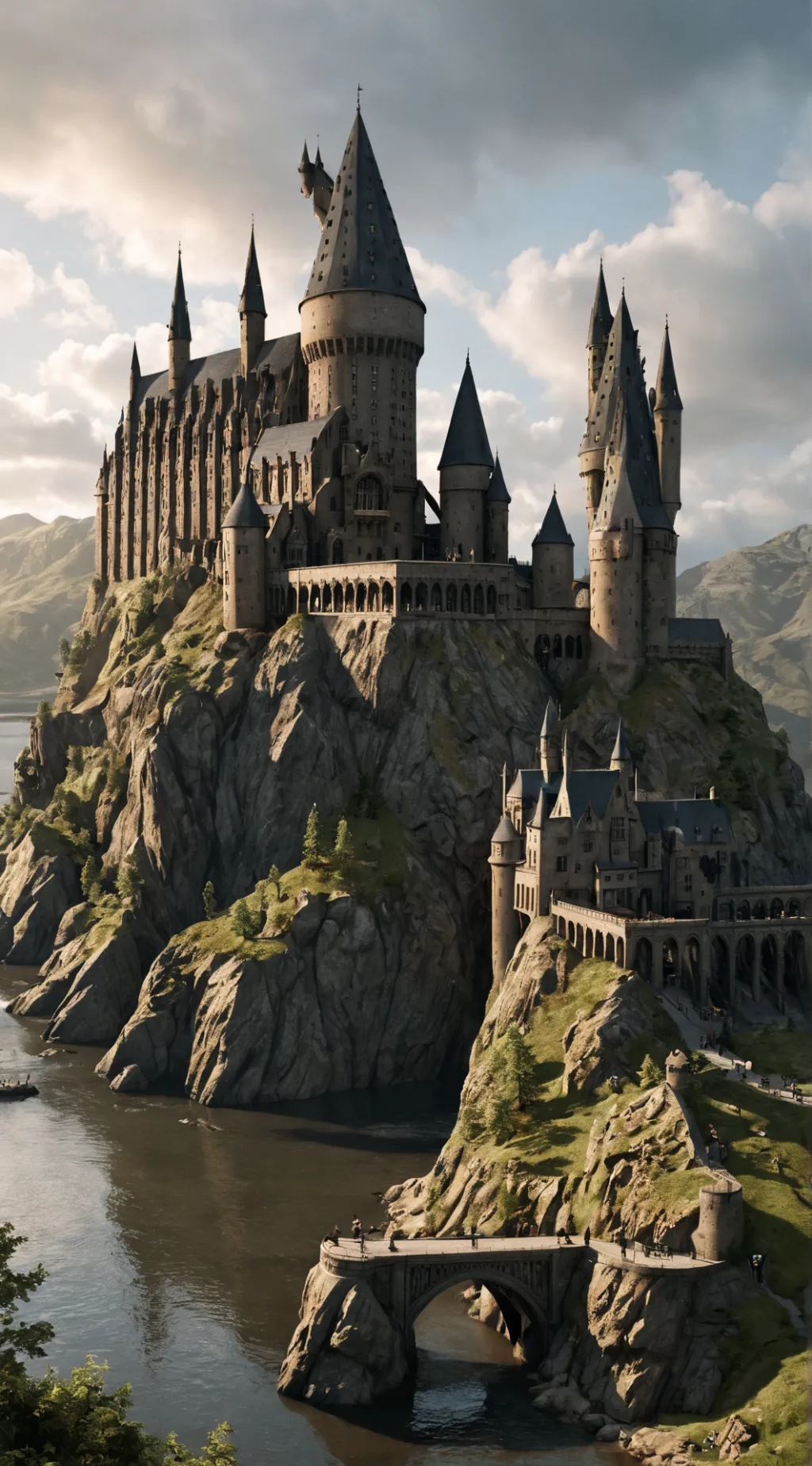 ai character: Hogwarts  background