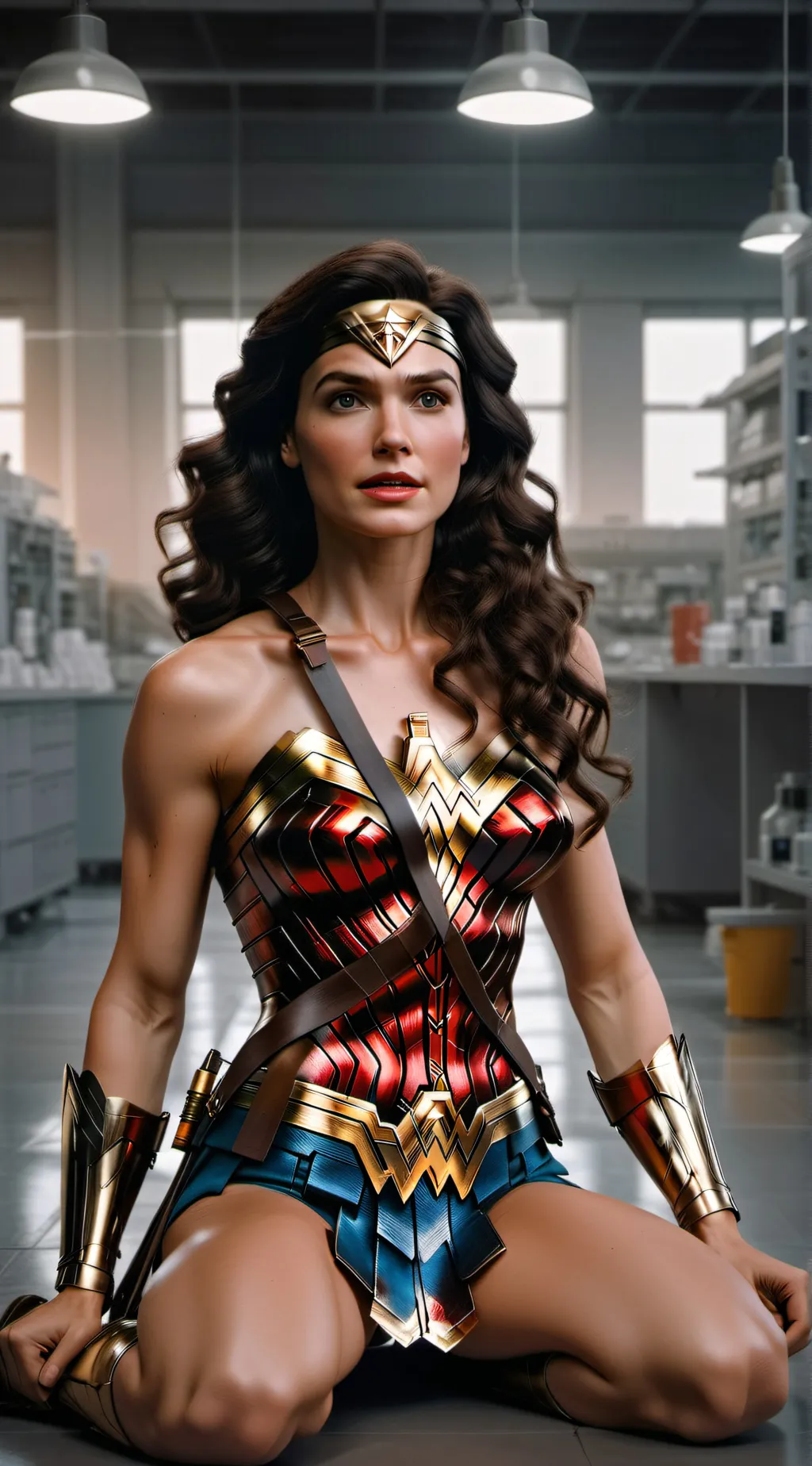 ai character: Wonder Woman Hypno background