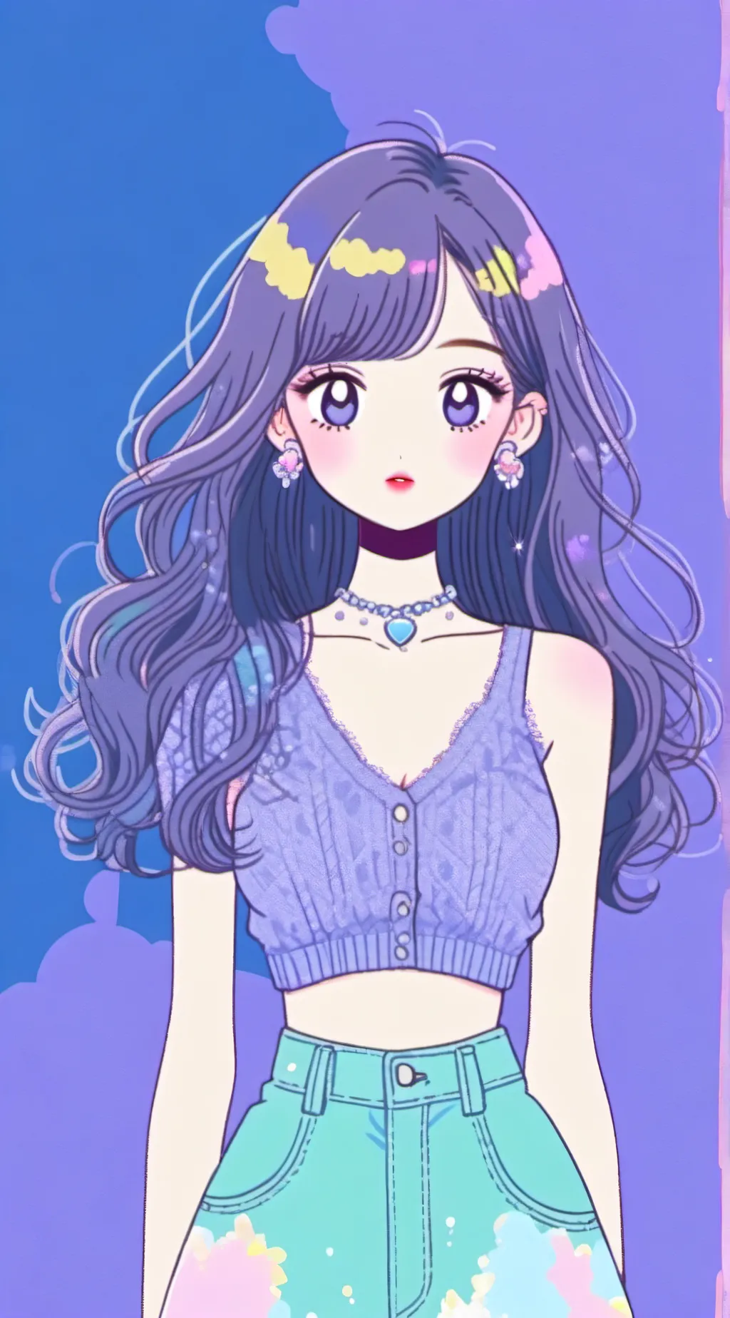 ai character: rose background