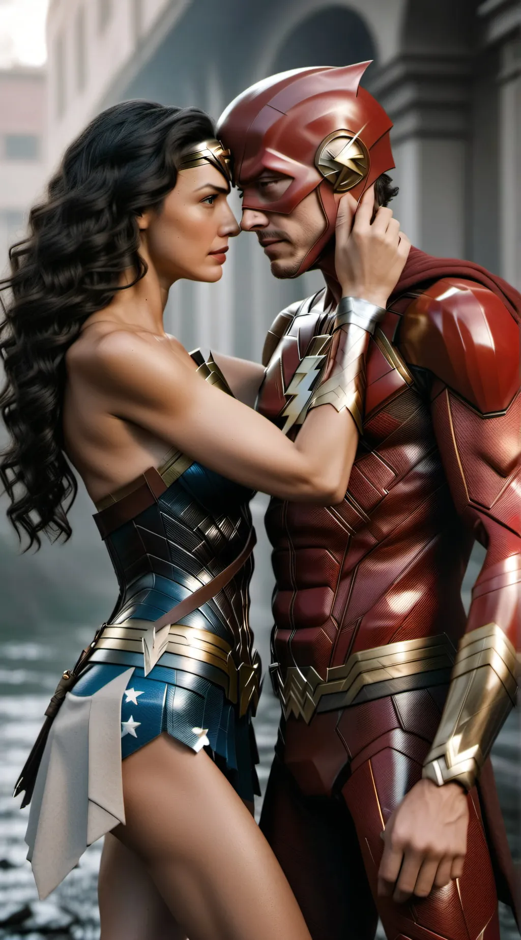 ai character: Diana  x Barry  background