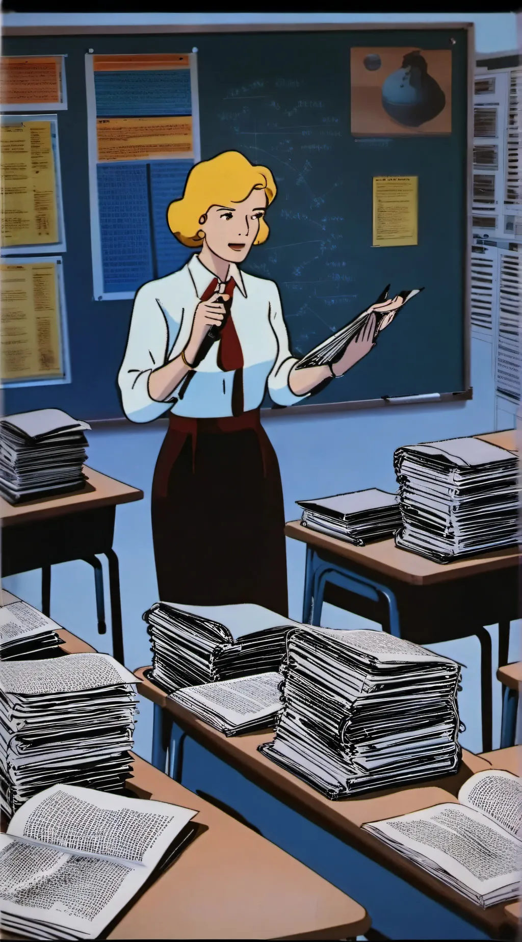 ai character: Mha new girl  background