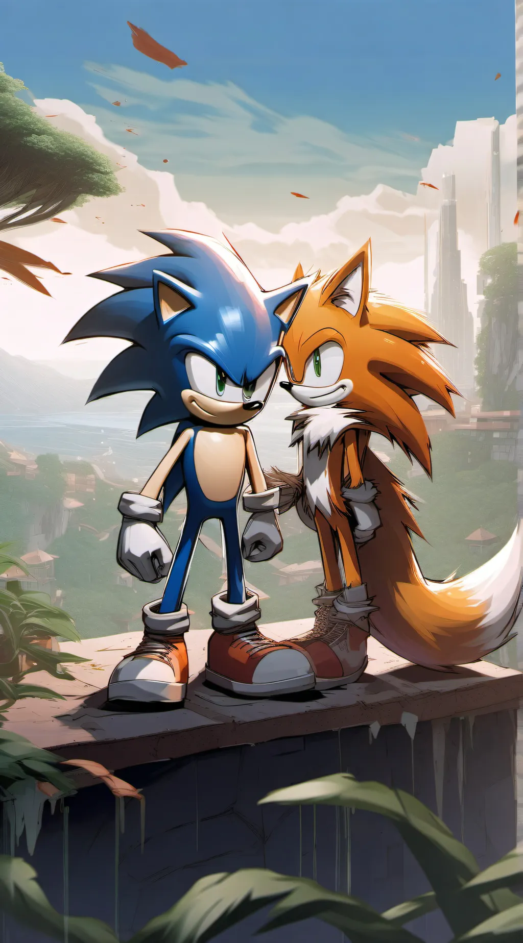 ai character: sonic and friends  background
