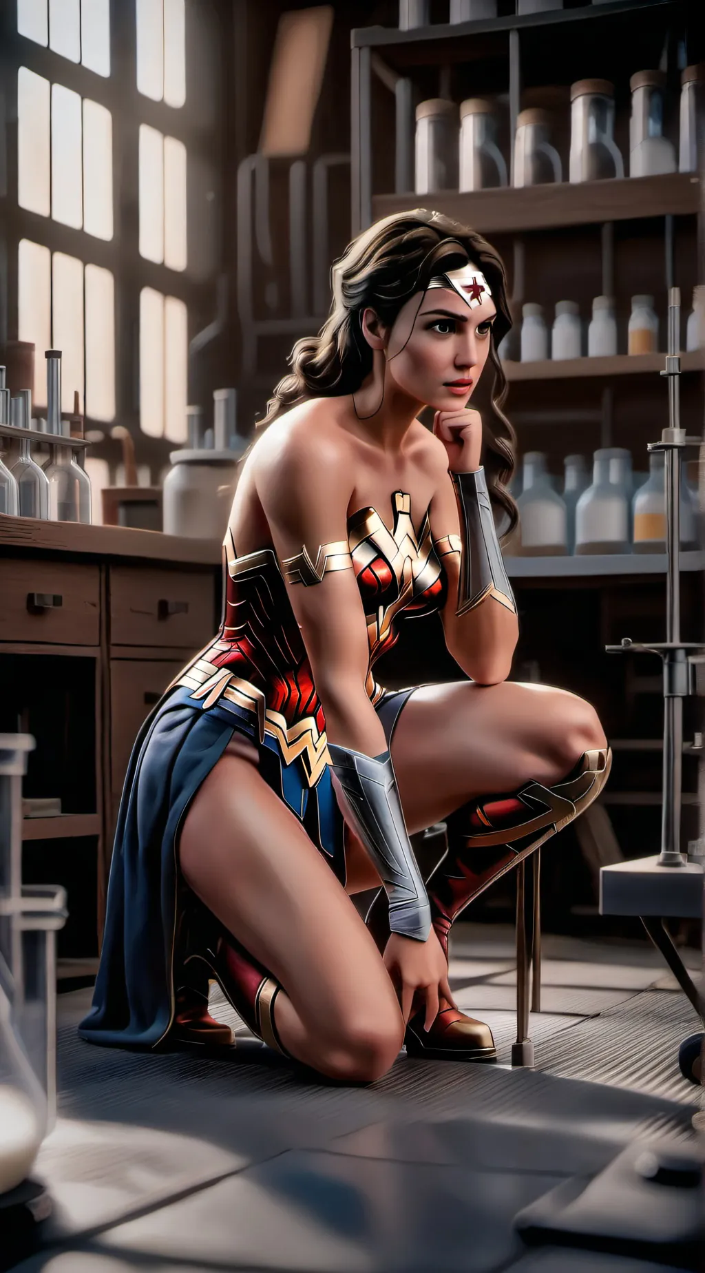 ai character: Wonder Girl Hypno  background