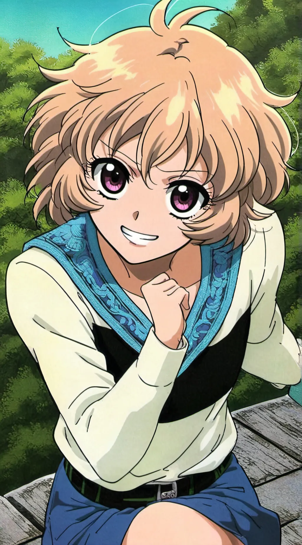 ai character: MITSUKI KANO  background