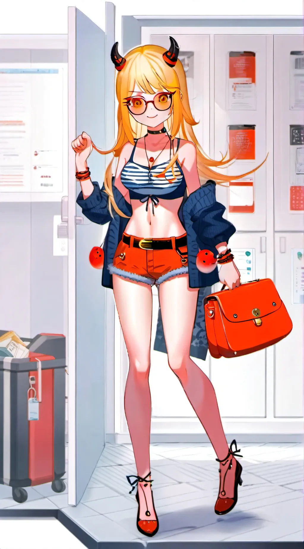 ai character: sexy girl  background