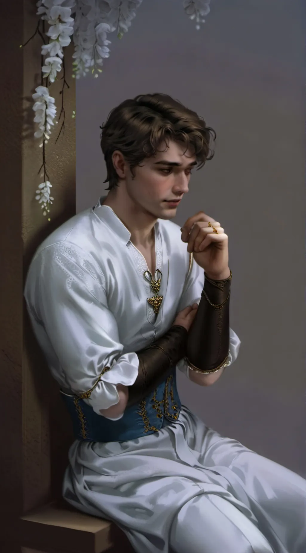 ai character: Theodore Nott Hot background