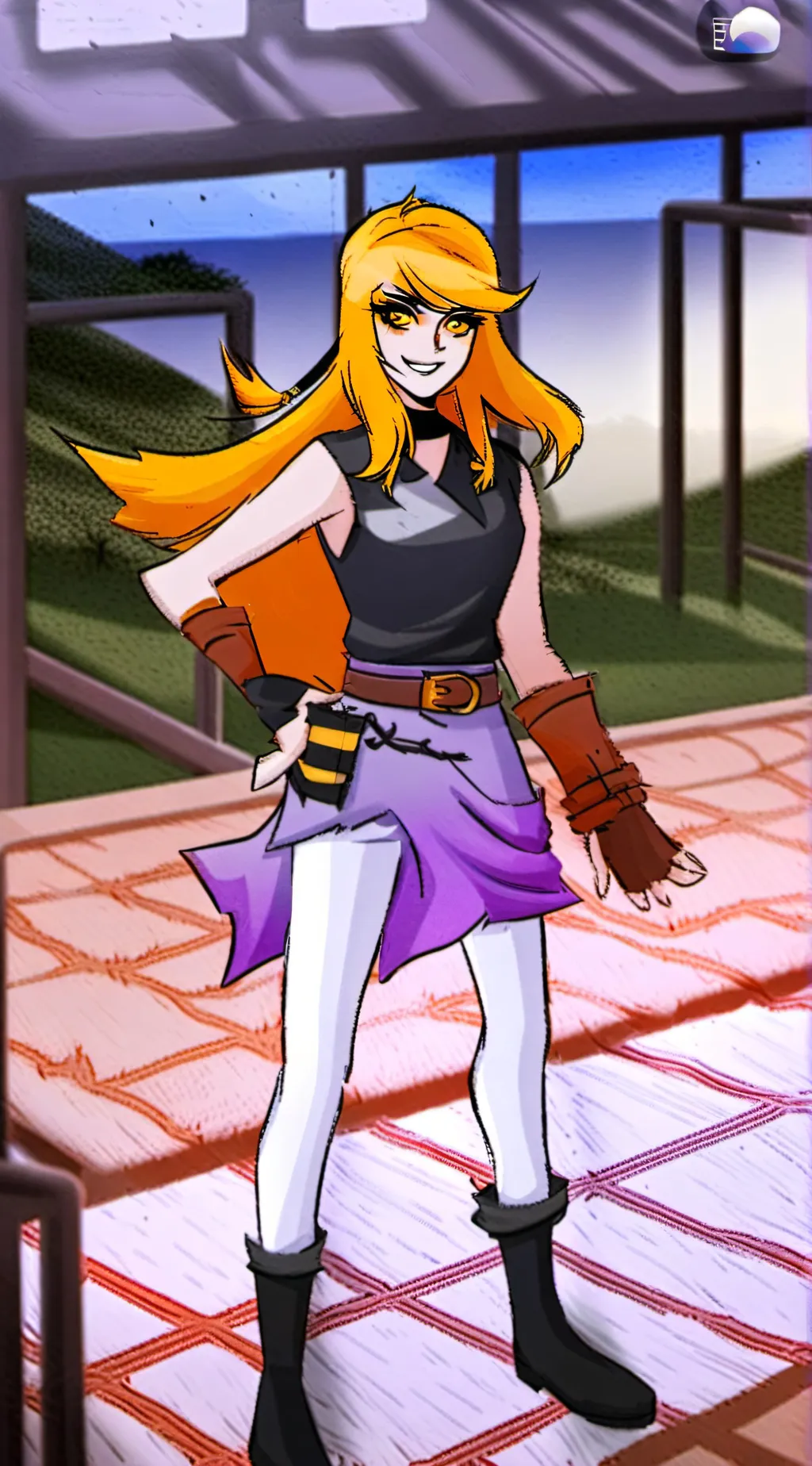 ai character: Mika Exe  background