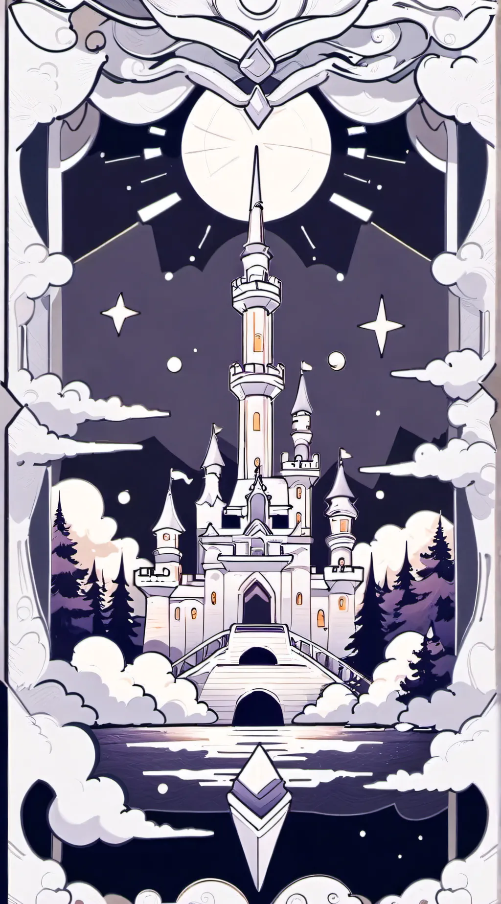 ai character: Sun and Moon show background