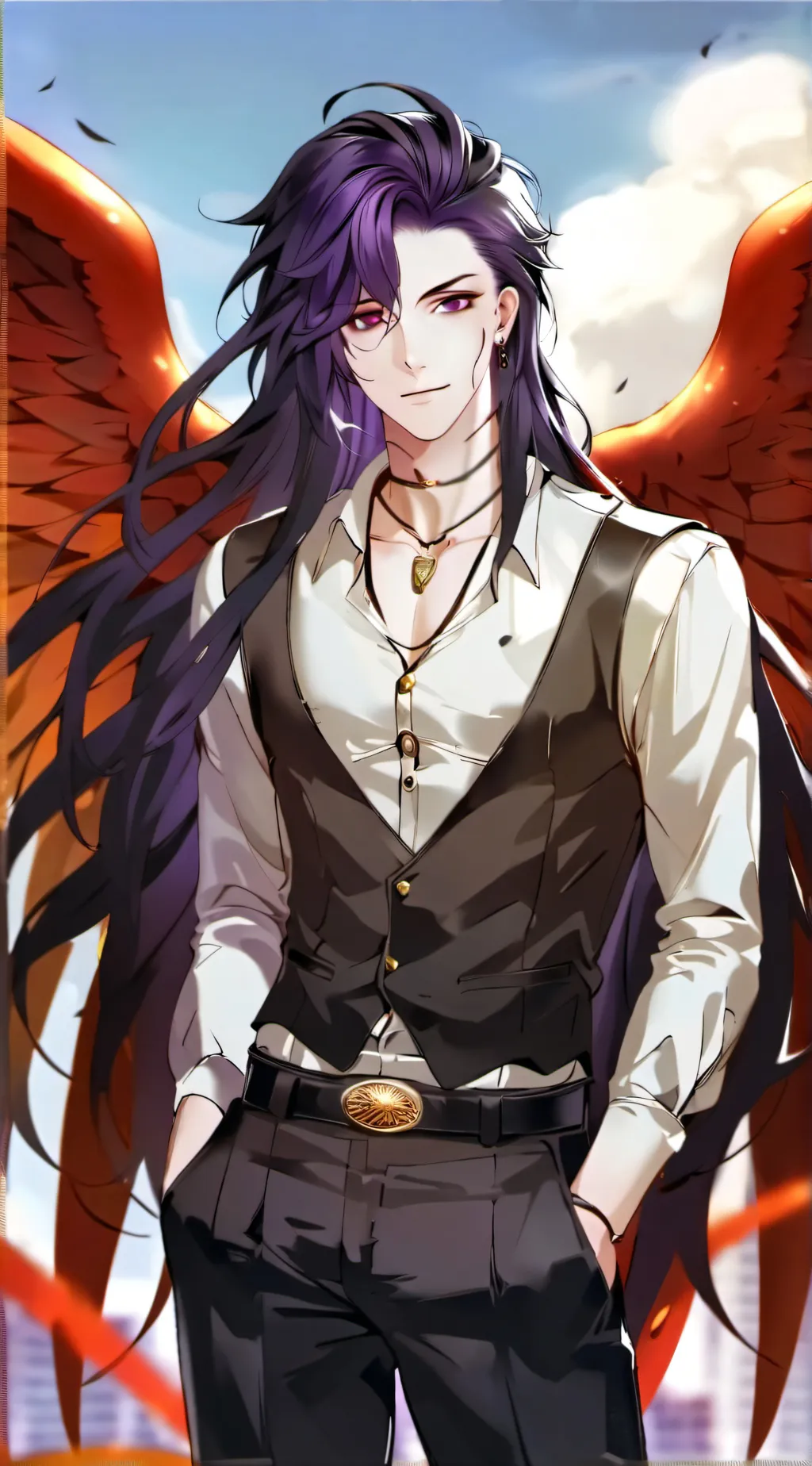 ai character: Sparrow background