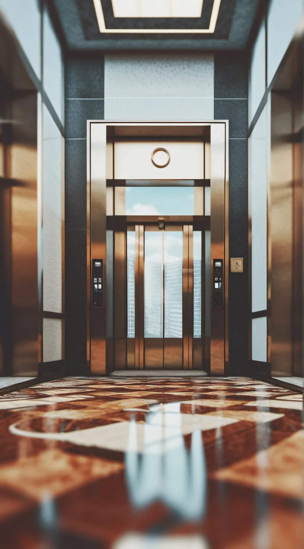 ai character: Forever elevator!! background