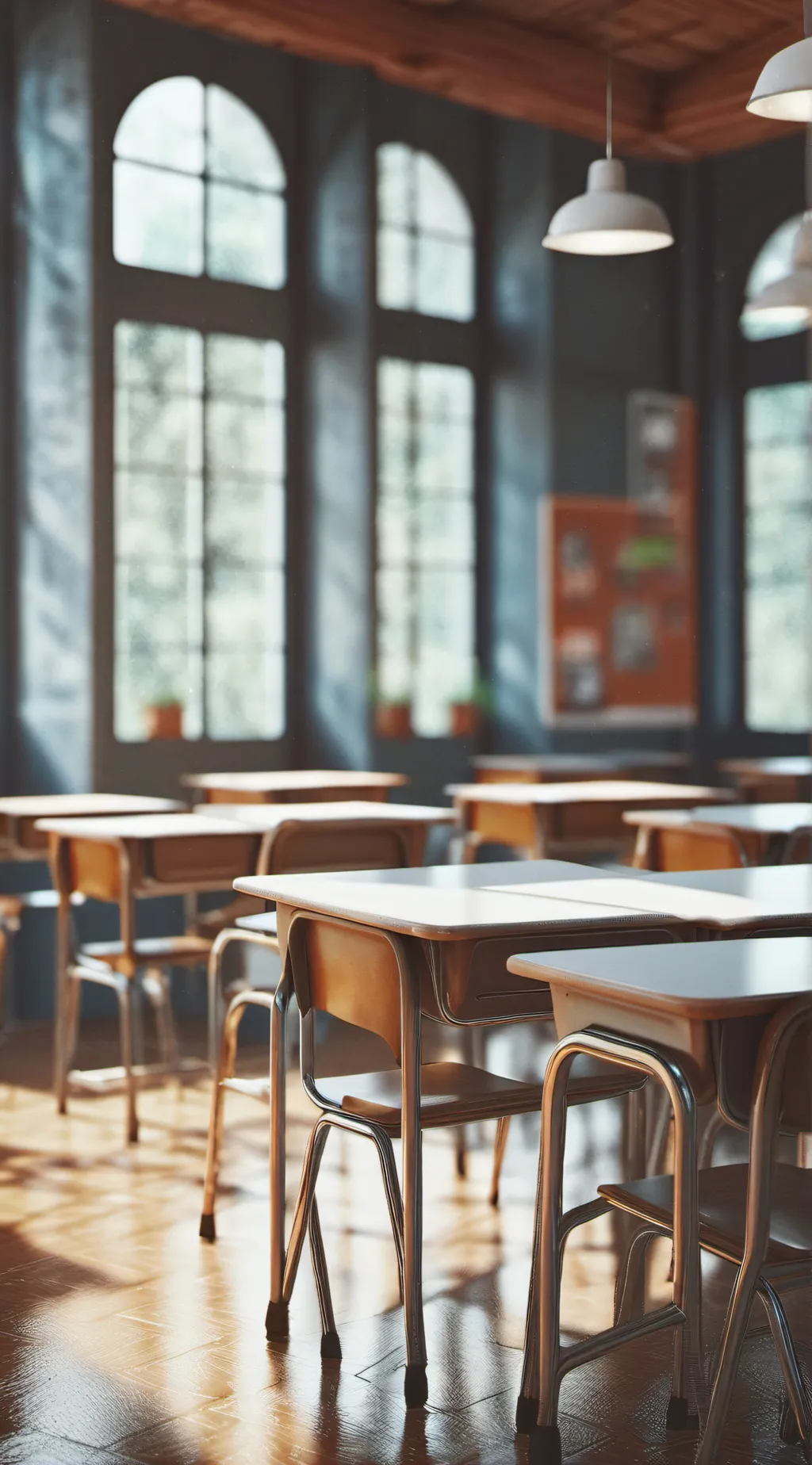 ai character: school be like. background