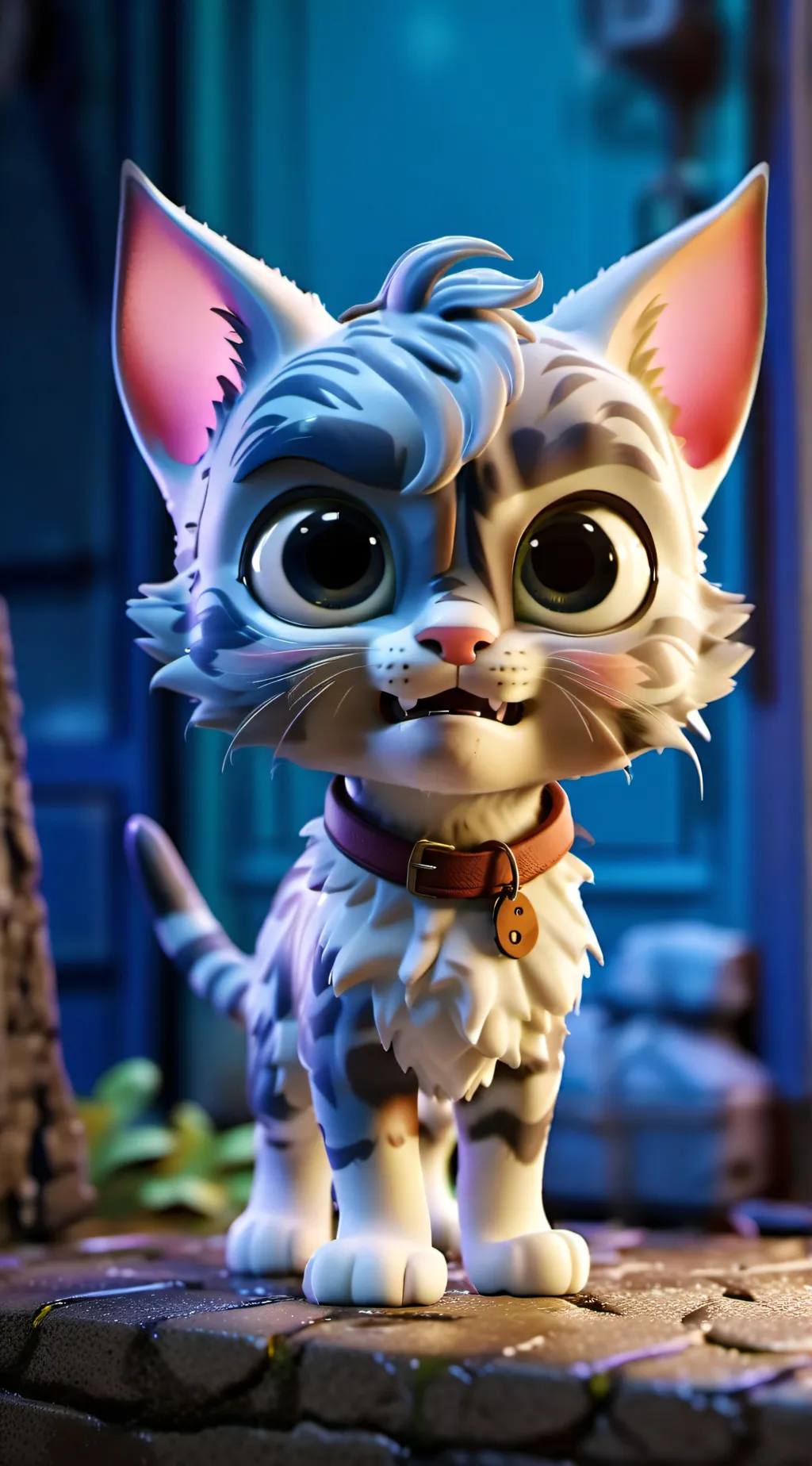 ai character: mafia kitten background