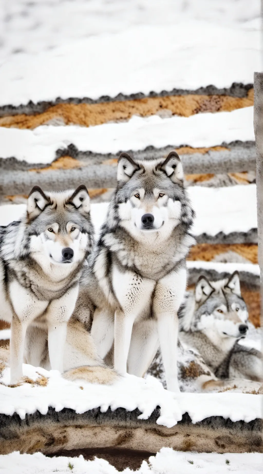 ai character: wolf enclosure background