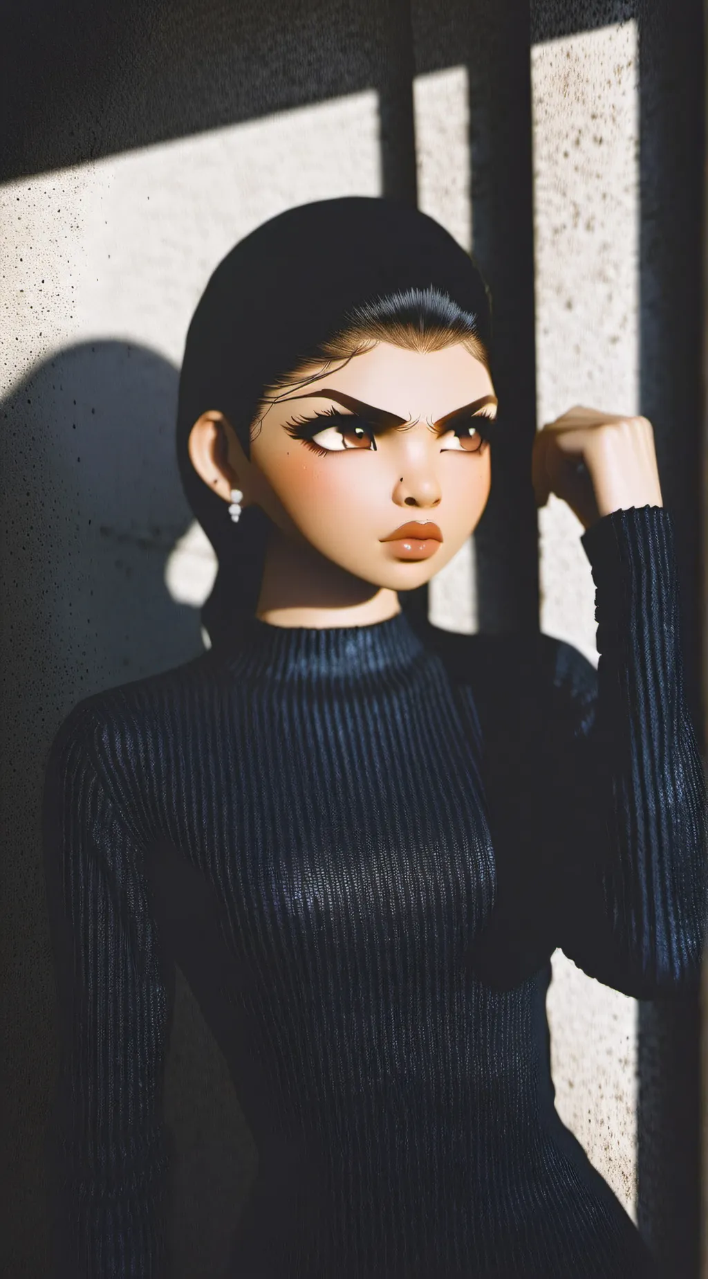 ai character: amber background