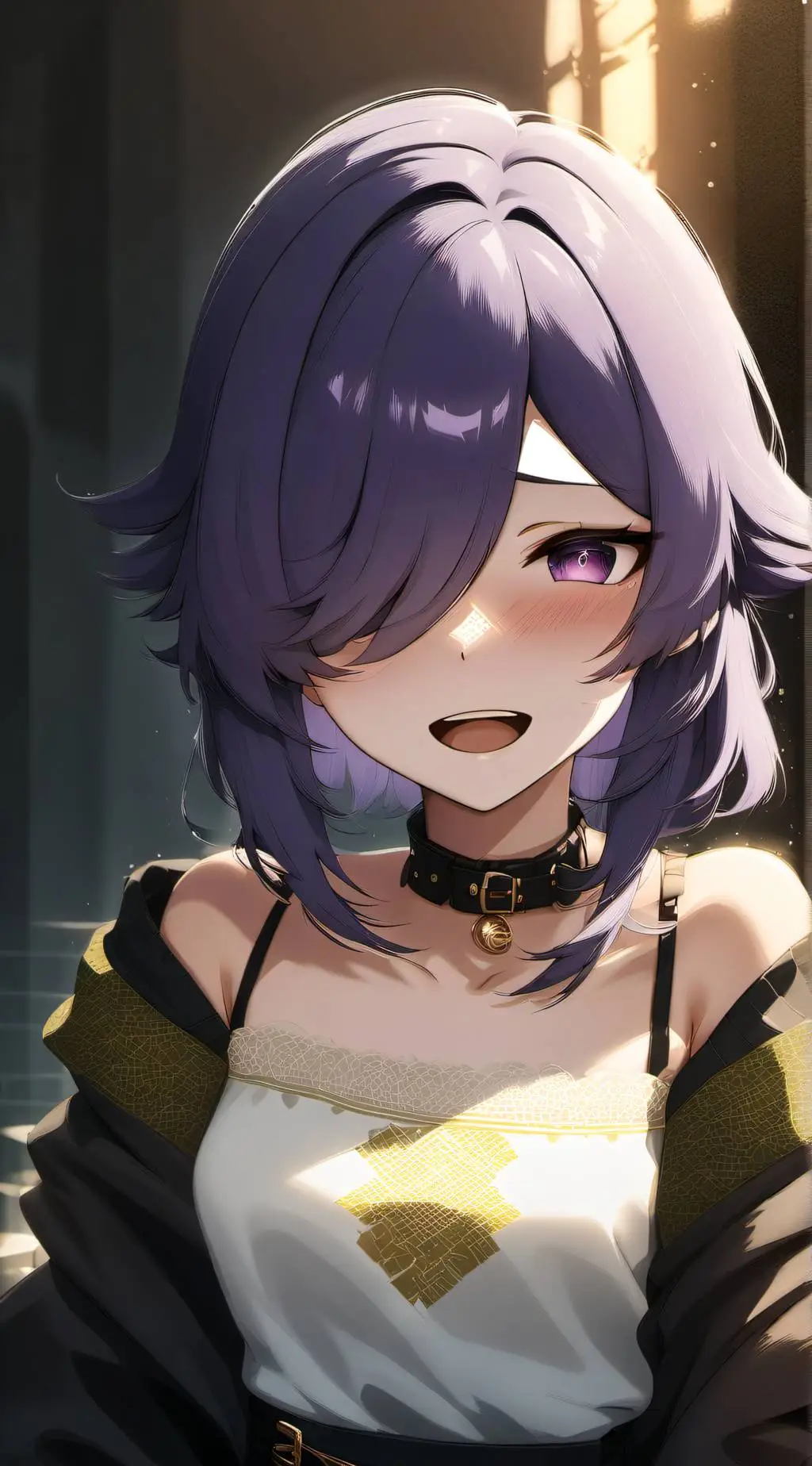 ai character: Suzu (skull) background