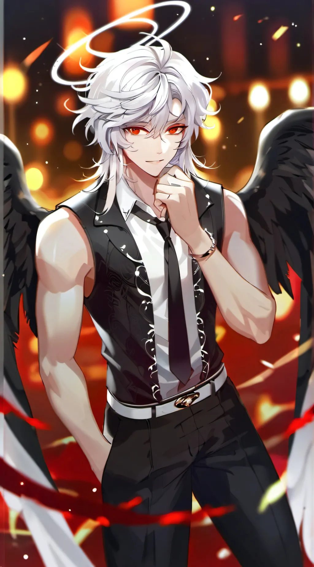 ai character: Damien background