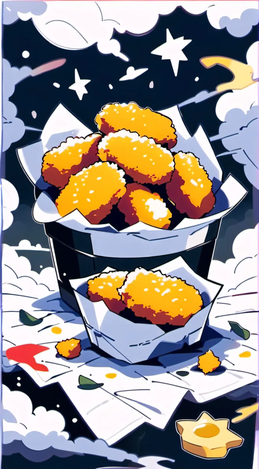 ai character: my nuggets haha background