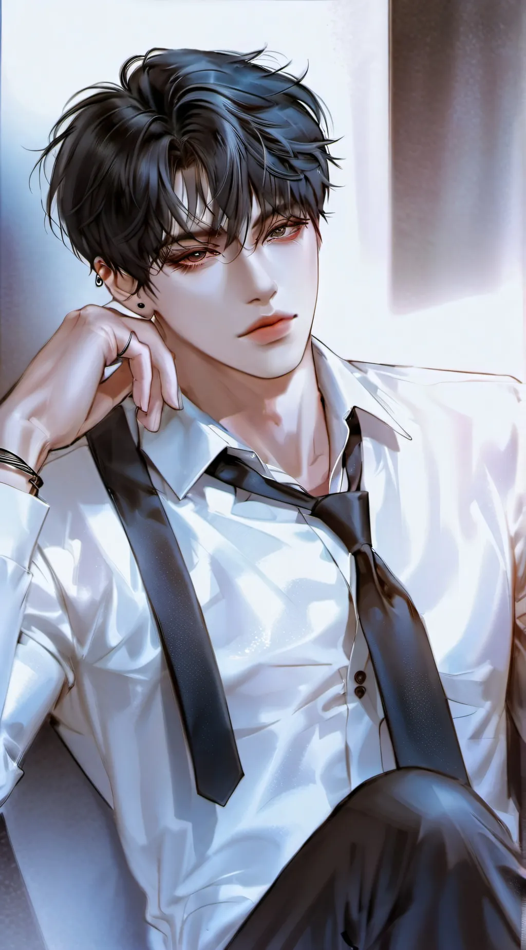 ai character: Elliott Davis  background